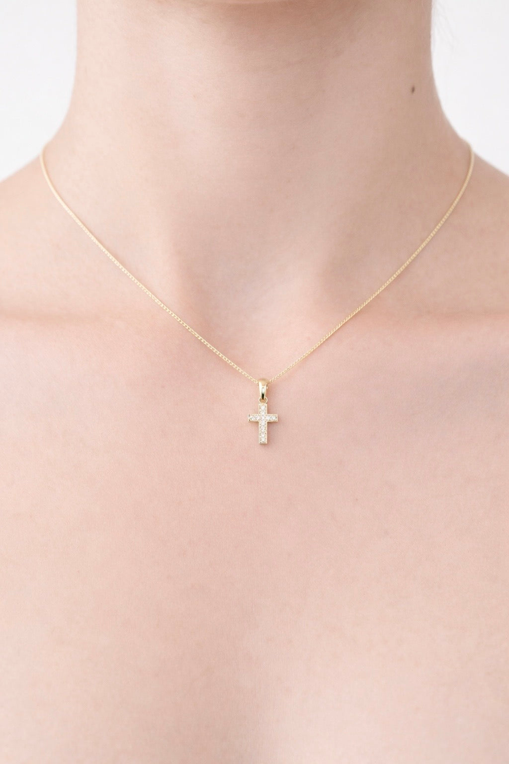 Prívesok Éliane Cross, 14K zlato