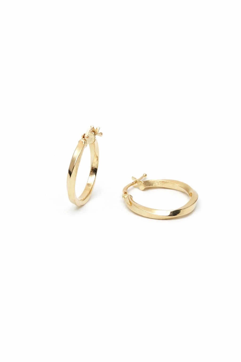 Náušnice Twist Éclat, 14K zlato