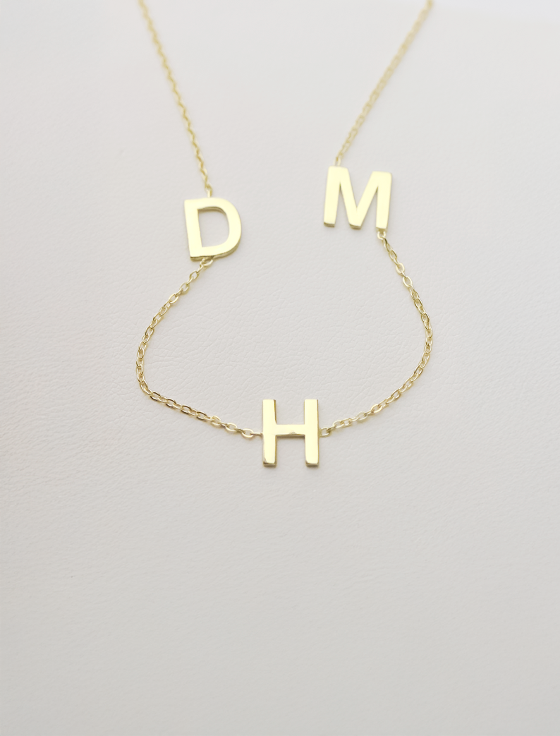 Atelier Multi-Initial Necklace – Signature Edition , 14K zlato