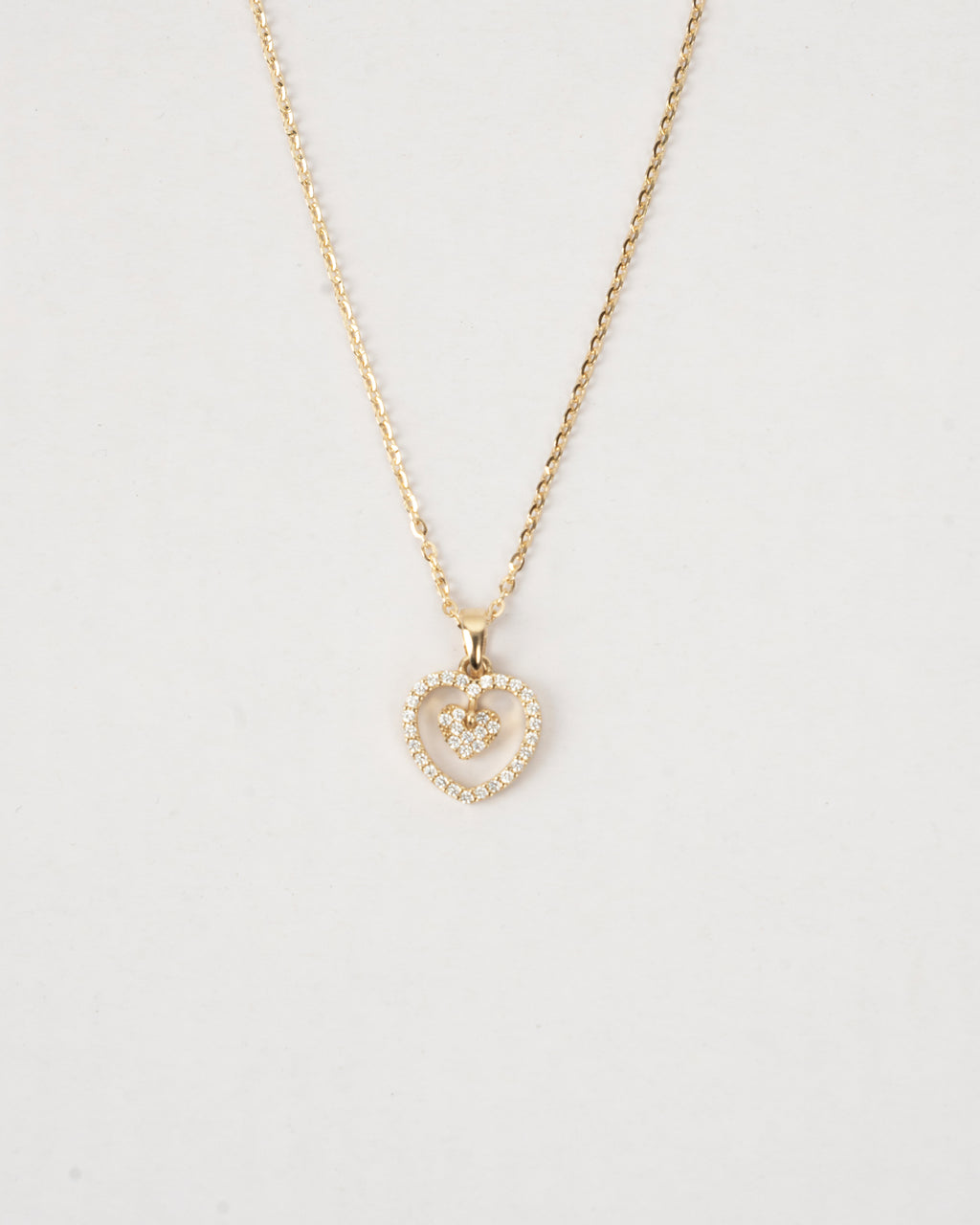 Prívesok Cœur Élancé, 14K zlato