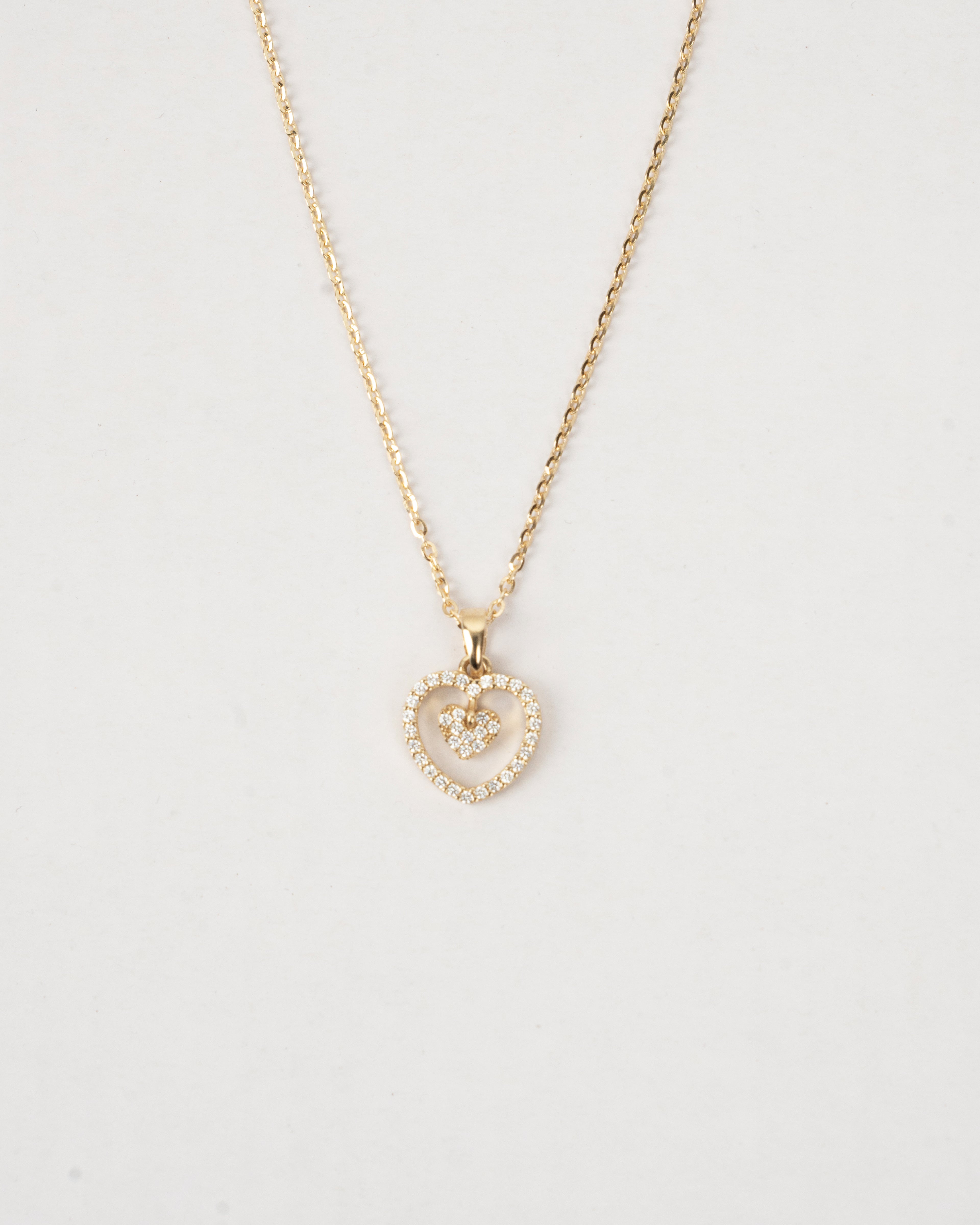 Prívesok Cœur Élancé, 14K zlato