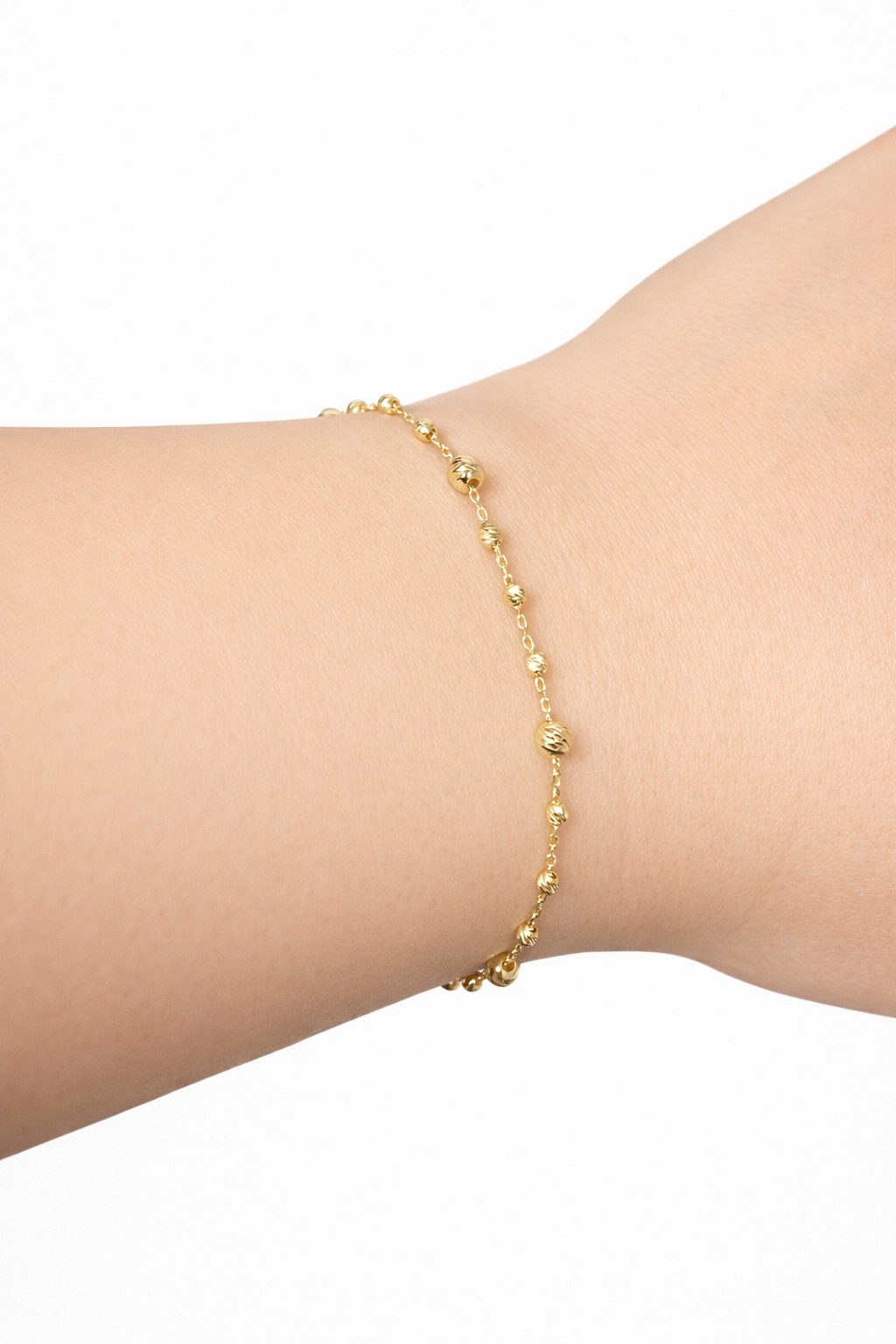 Náramok Elowen Beads žltý, 14K zlato