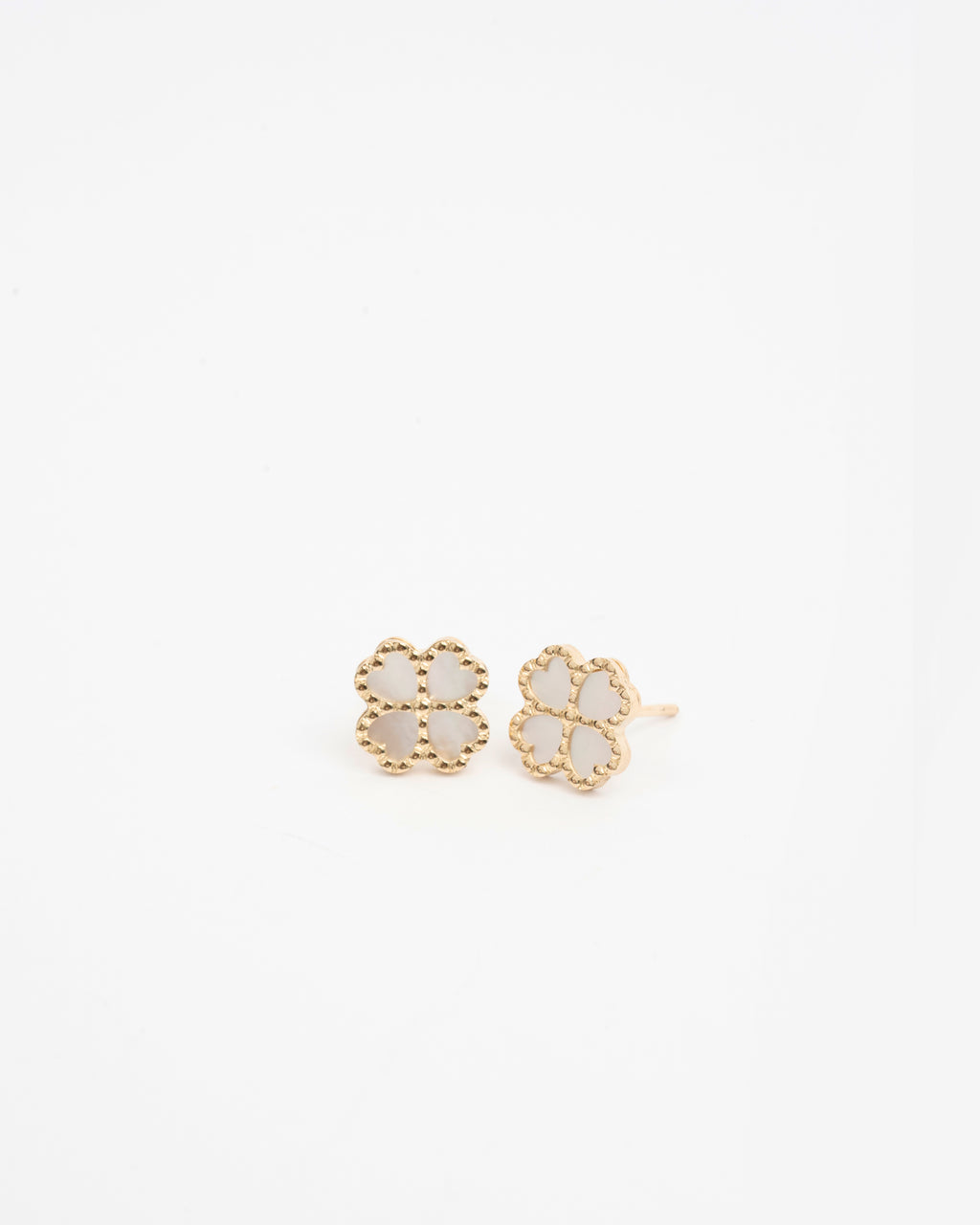 Napichovacie náušnice Flora perla 10mm , 14K zlato