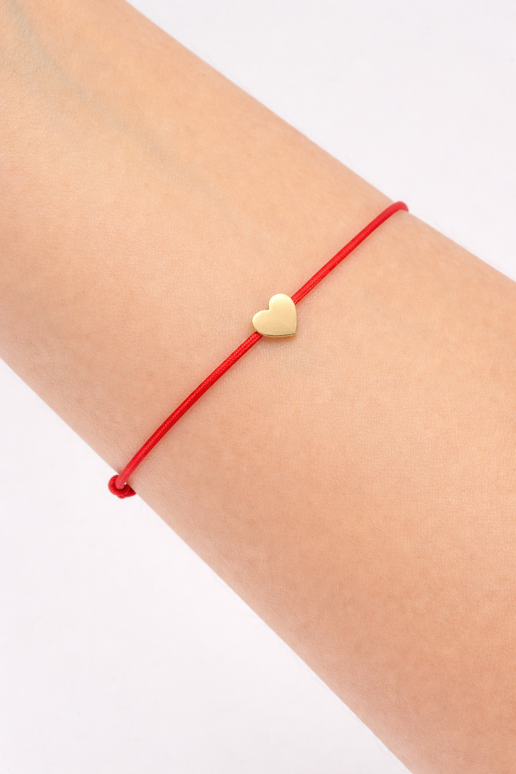Atelier Pure Heart Cord Bracelet, 14K zlato