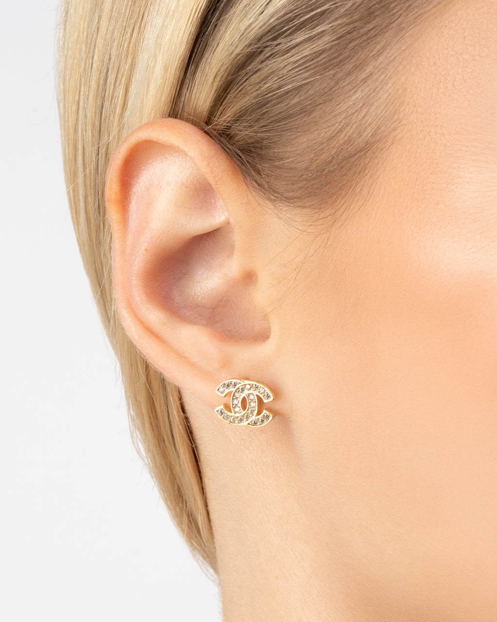 Napichovacie náušnice Étoile C Medium Bold, 14K zlato