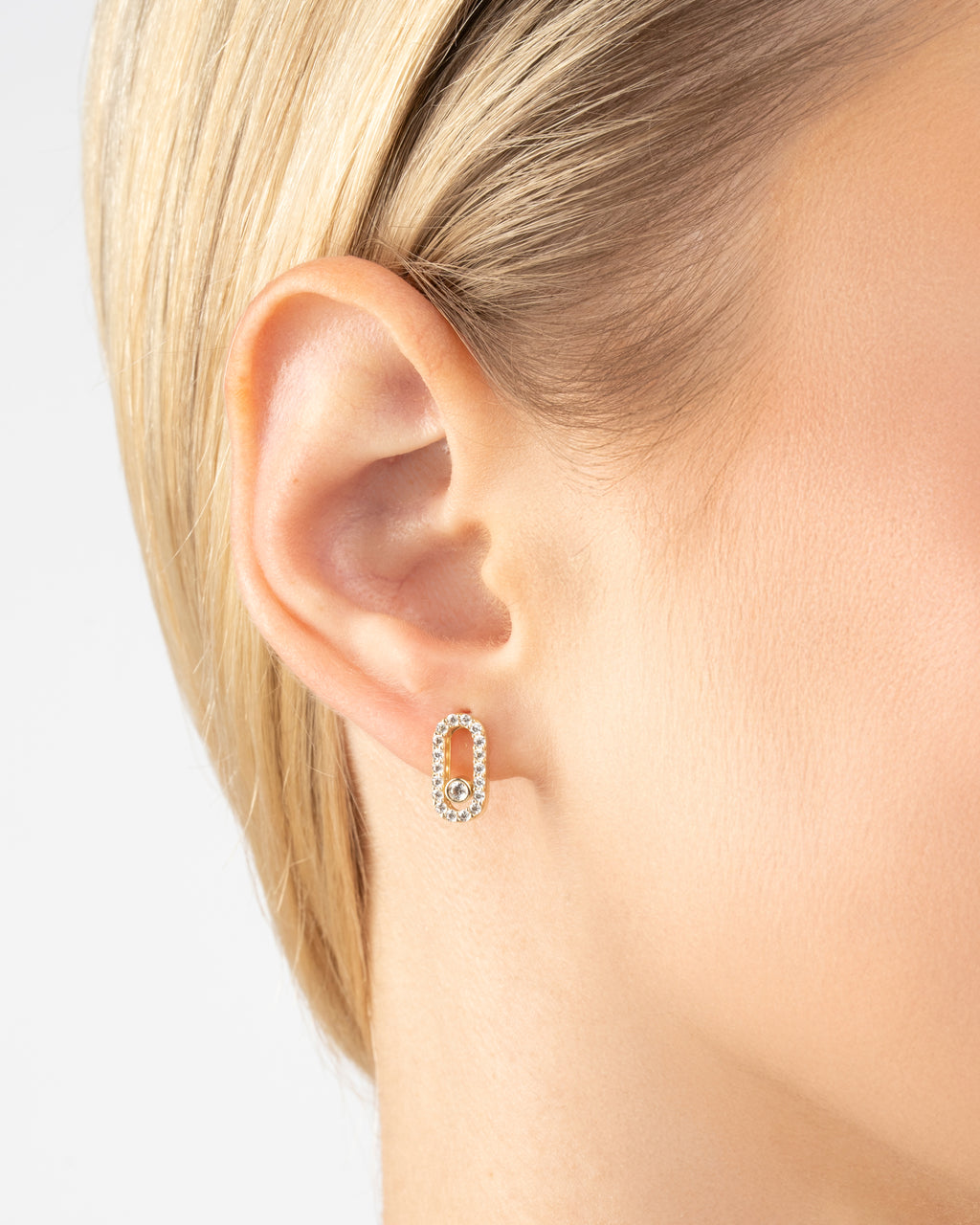 Napichovacie náušnice Mouvement d’Or, 14K zlato