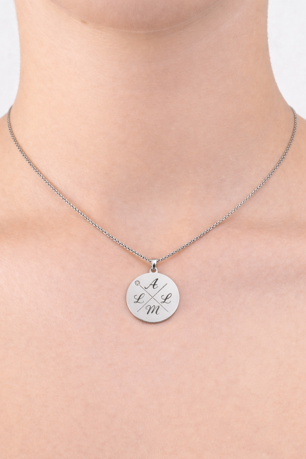 Atelier Diamond Memory Pendant, 14K zlato