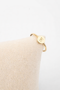 Atelier Initial Disc Ring, 14K zlato