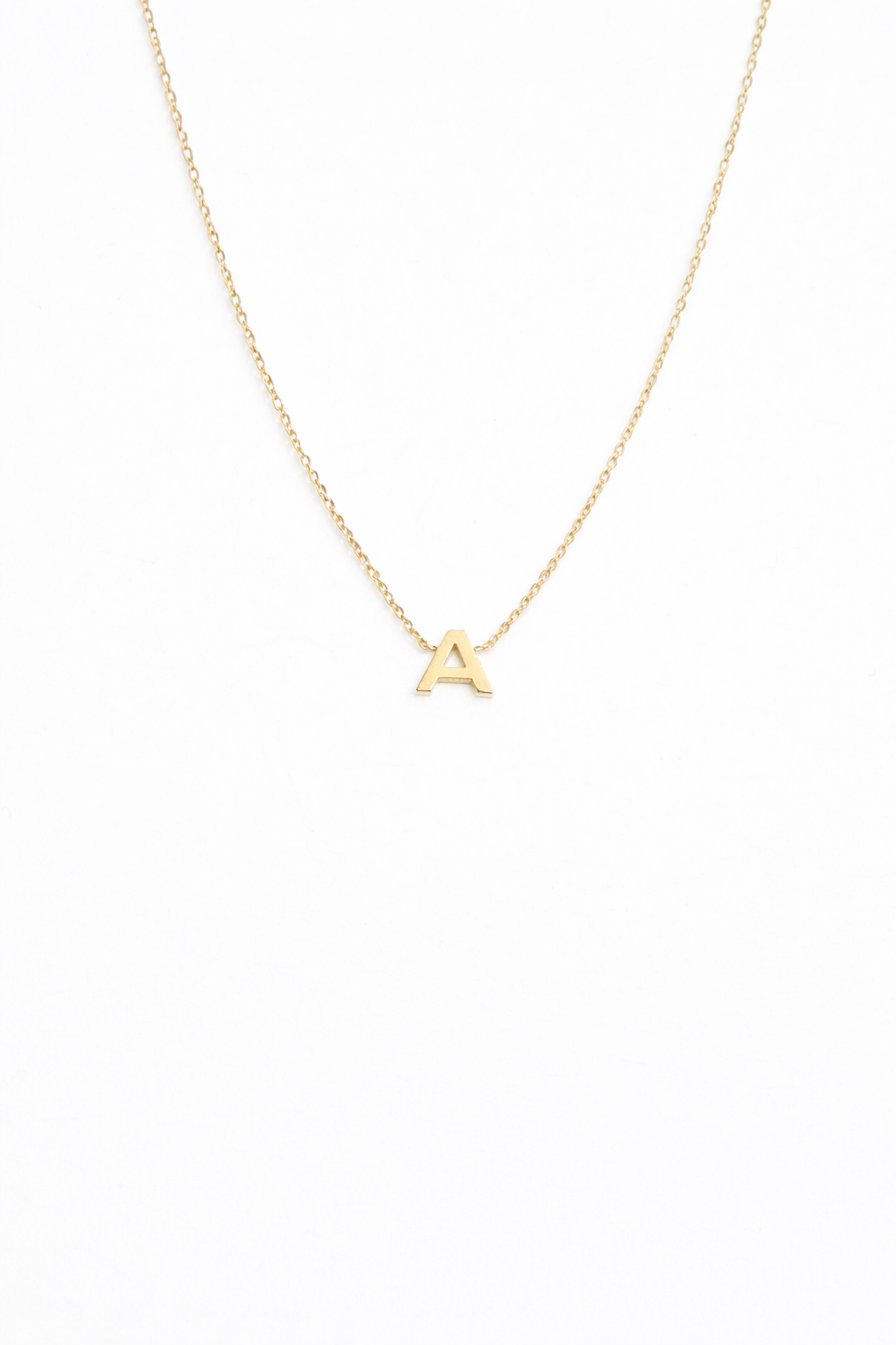 Atelier Minimal Initial Necklace, 14K zlato