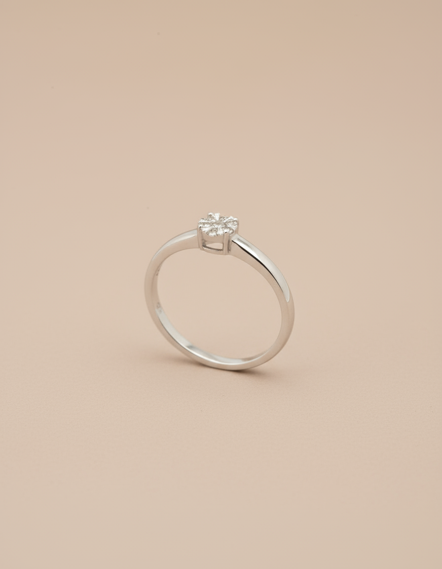 Prsteň Solitaire Grace, 14K zlato