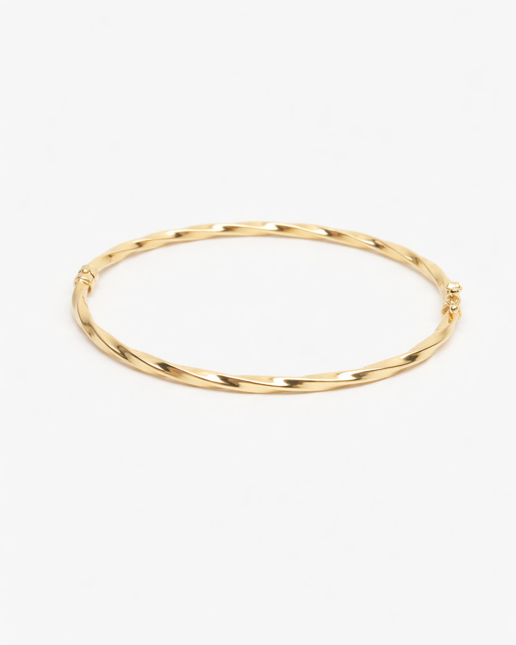 Pevný náramok Eterna Twist, 14K zlato