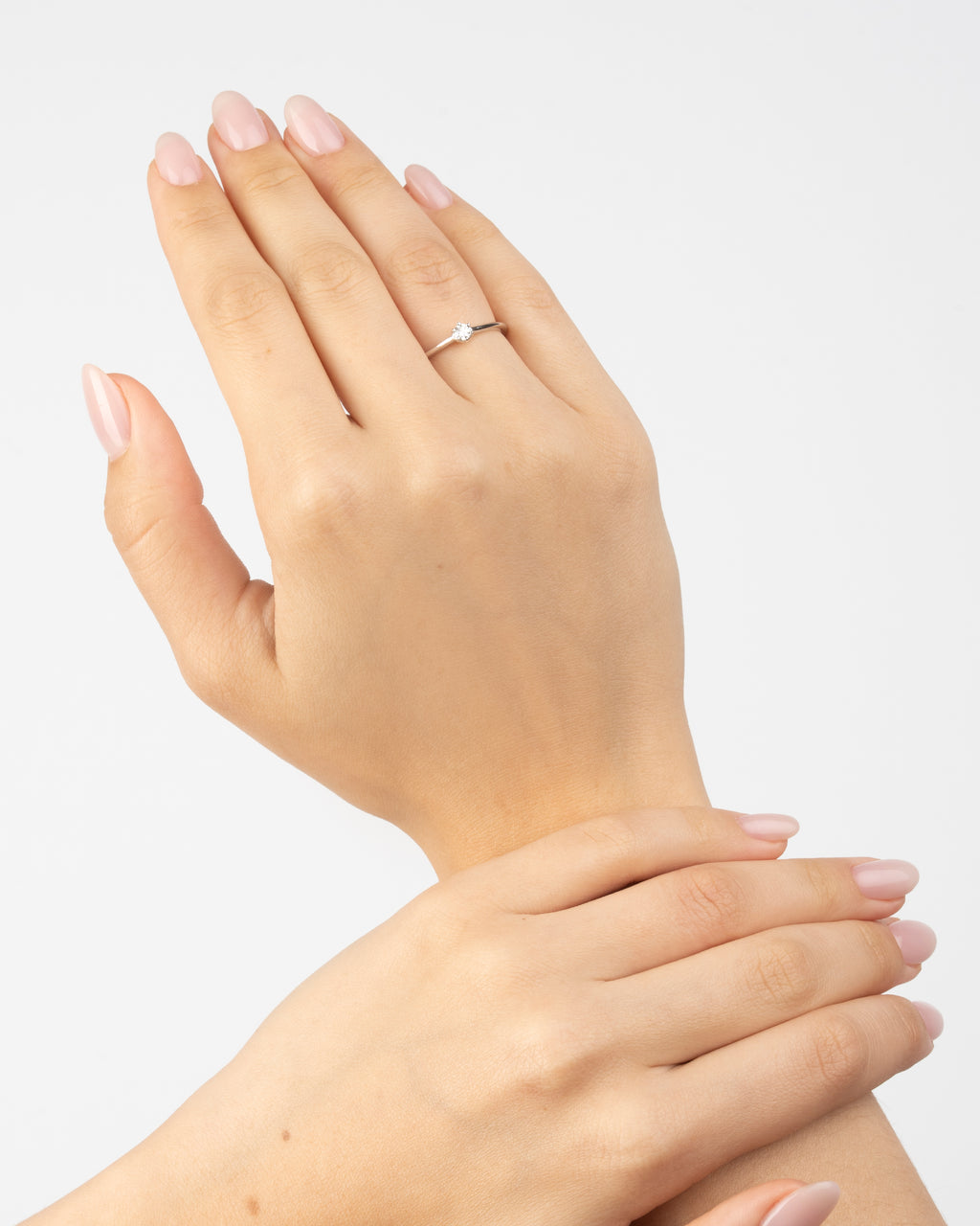 Prsteň Aurora Petite Solitaire, 14K zlato