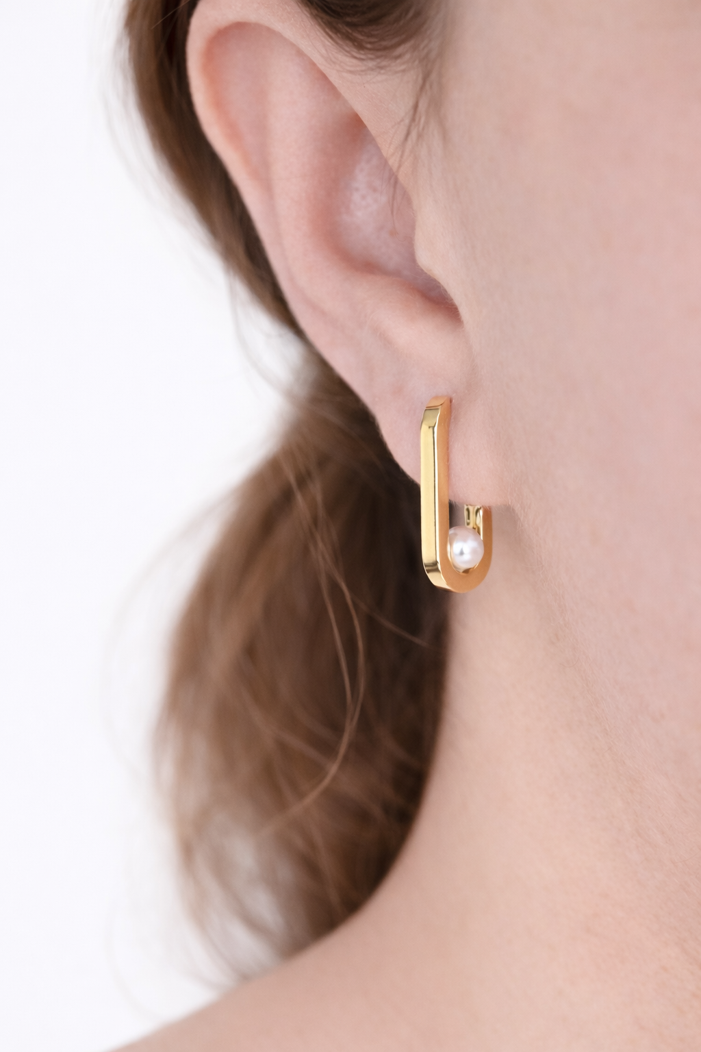 Náušnice Linea Pearl, 14K zlato