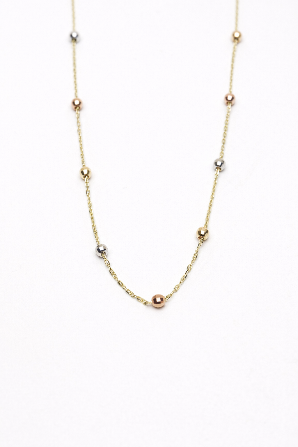 Náhrdelník Nayelle Beads Trio, 14K zlato