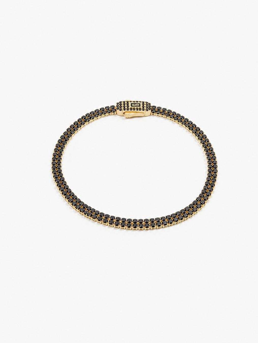 Náramok Lumine Tennis Doublé Black, 14K