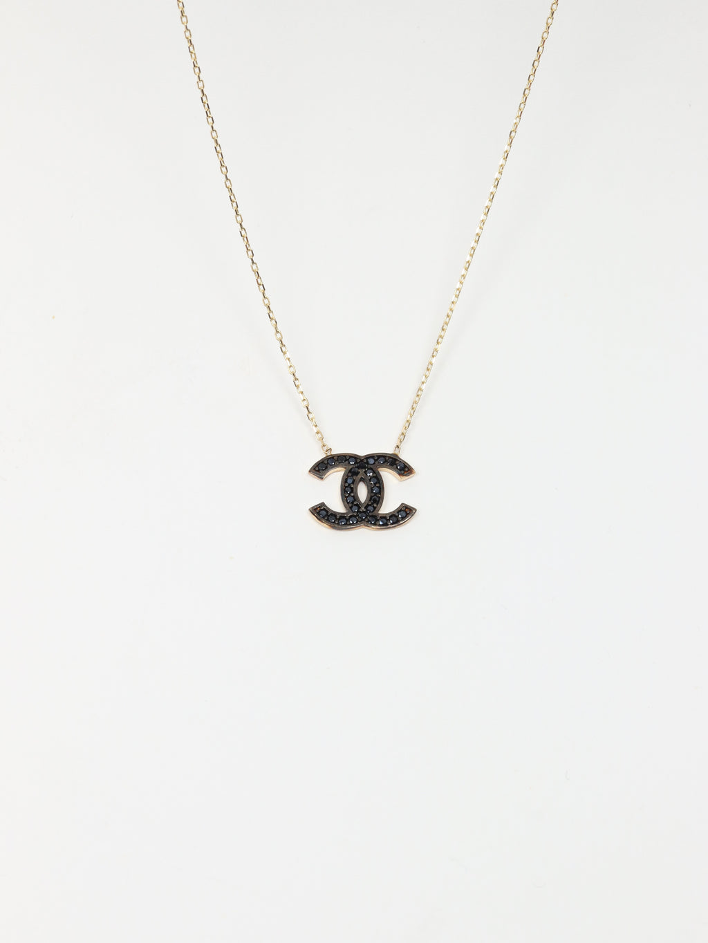 Náhrdelník Étoile C Medium Black, 14K zlato
