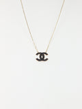Náhrdelník Étoile C Medium Black, 14K zlato
