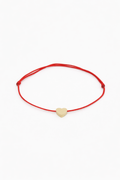Atelier Pure Heart Cord Bracelet, 14K zlato
