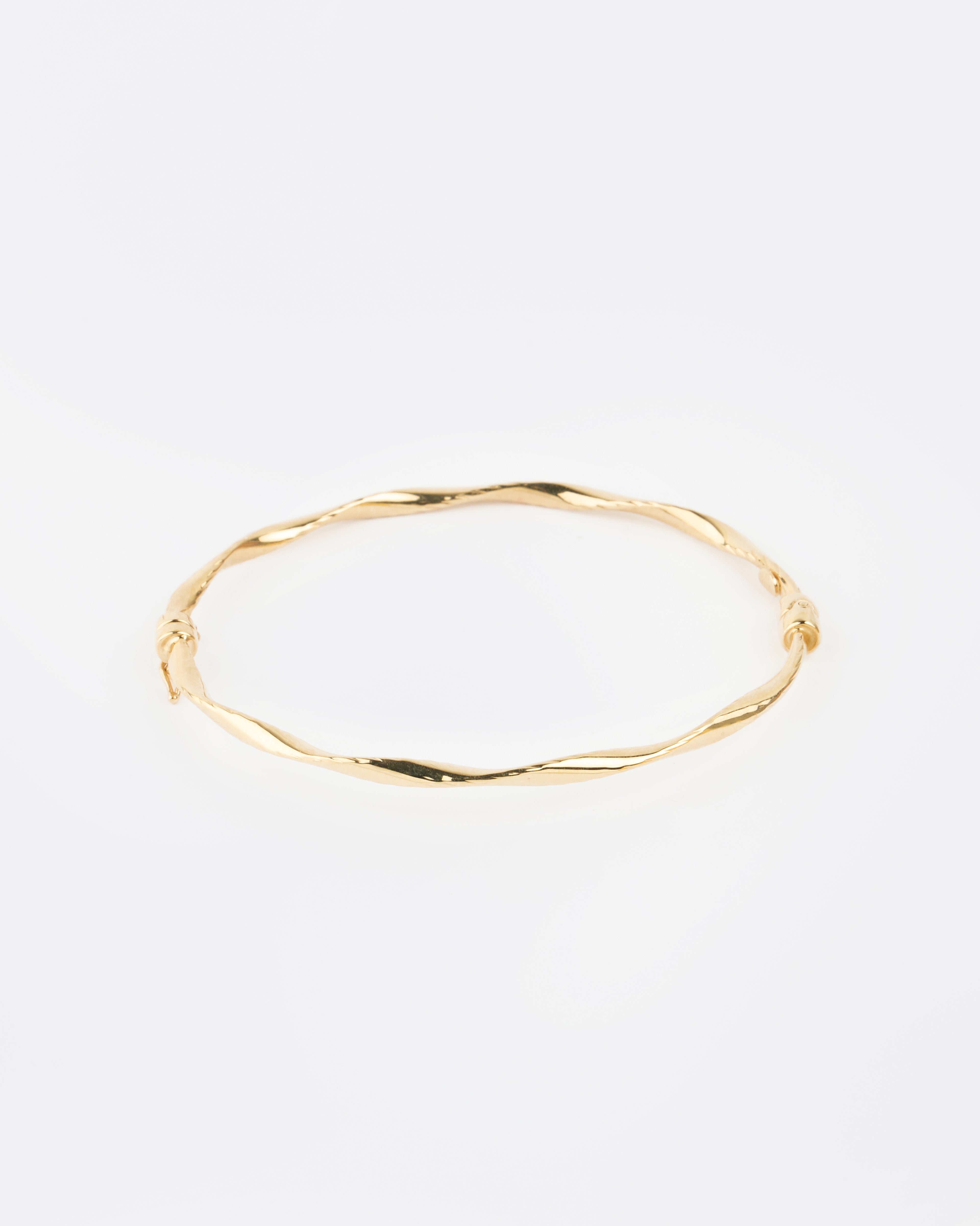 Pevný náramok Eterna Twist, 14K zlato