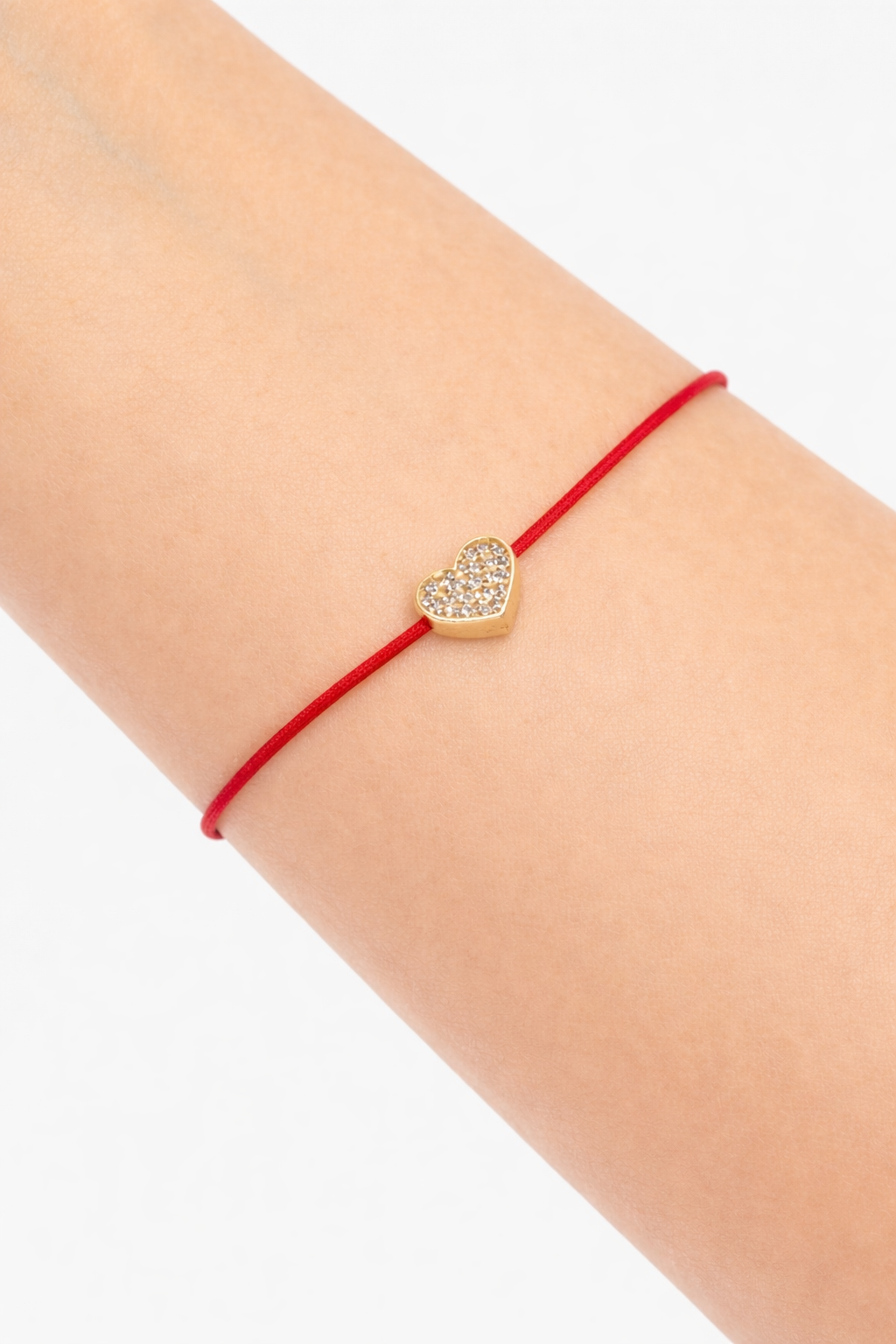 Atelier Heart Cord Bracelet, 14K zlato