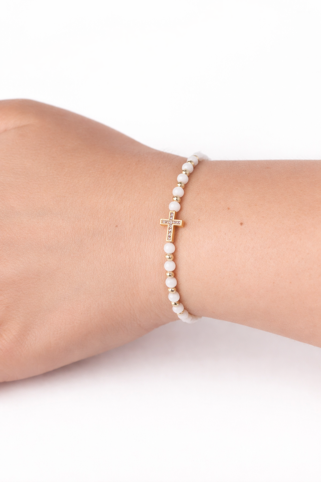 Náramok Pure Cross Shine, 14K zlato