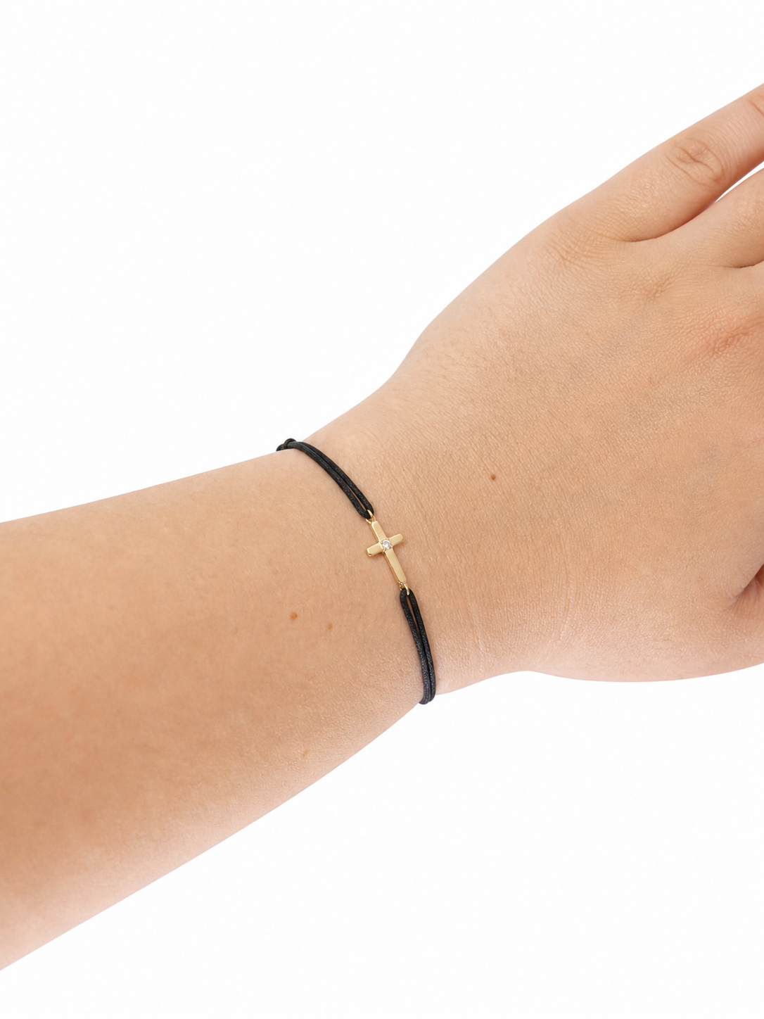 Šnúrkový náramok Croix, 14K zlato