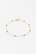 Náramok Nayelle Beads Trio, 14K zlato