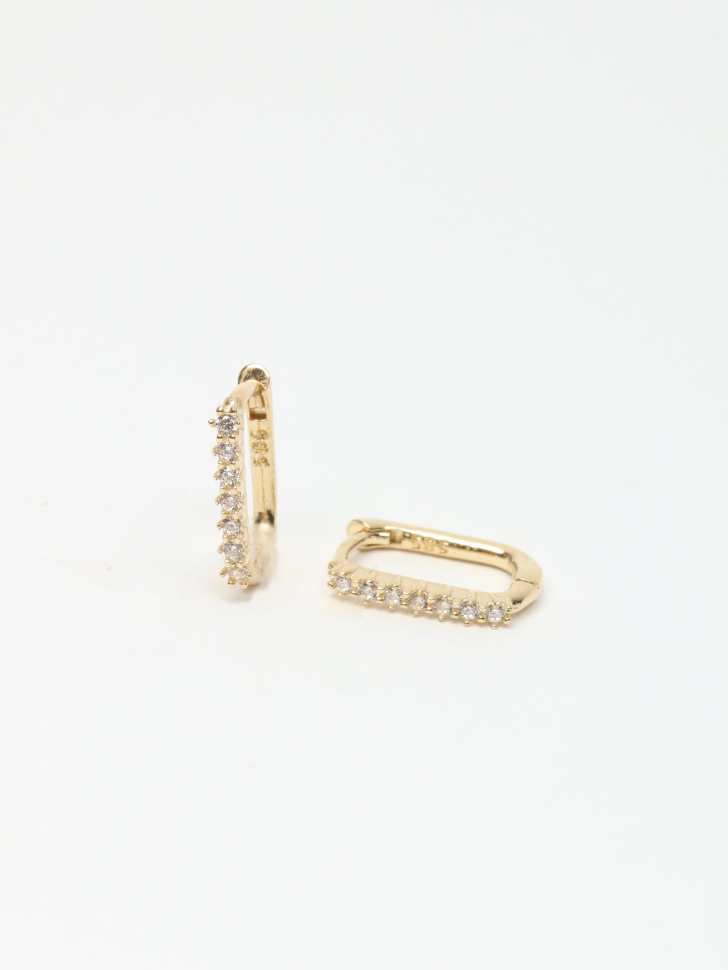 Náušnice Ovala Shine, 14K zlato