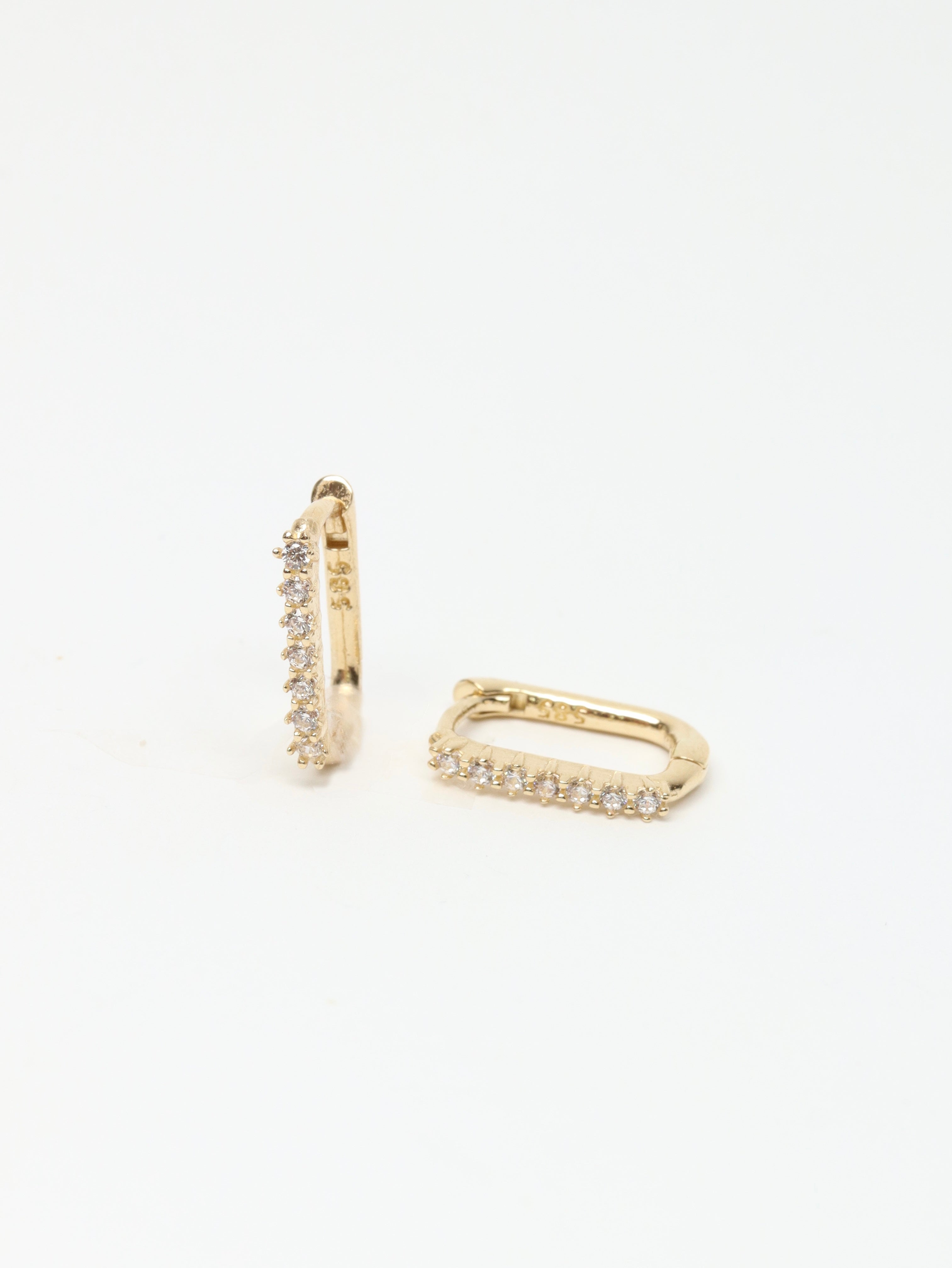 Náušnice Ovala Shine, 14K zlato