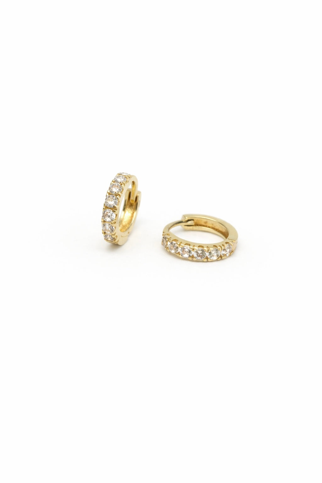 Náušnice Duo Mini Hoops, 14K zlato