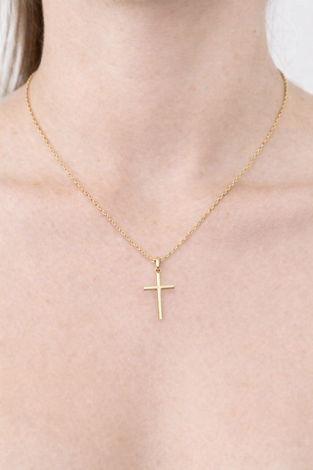 Prívesok Essentiel Cross, 14K zlato