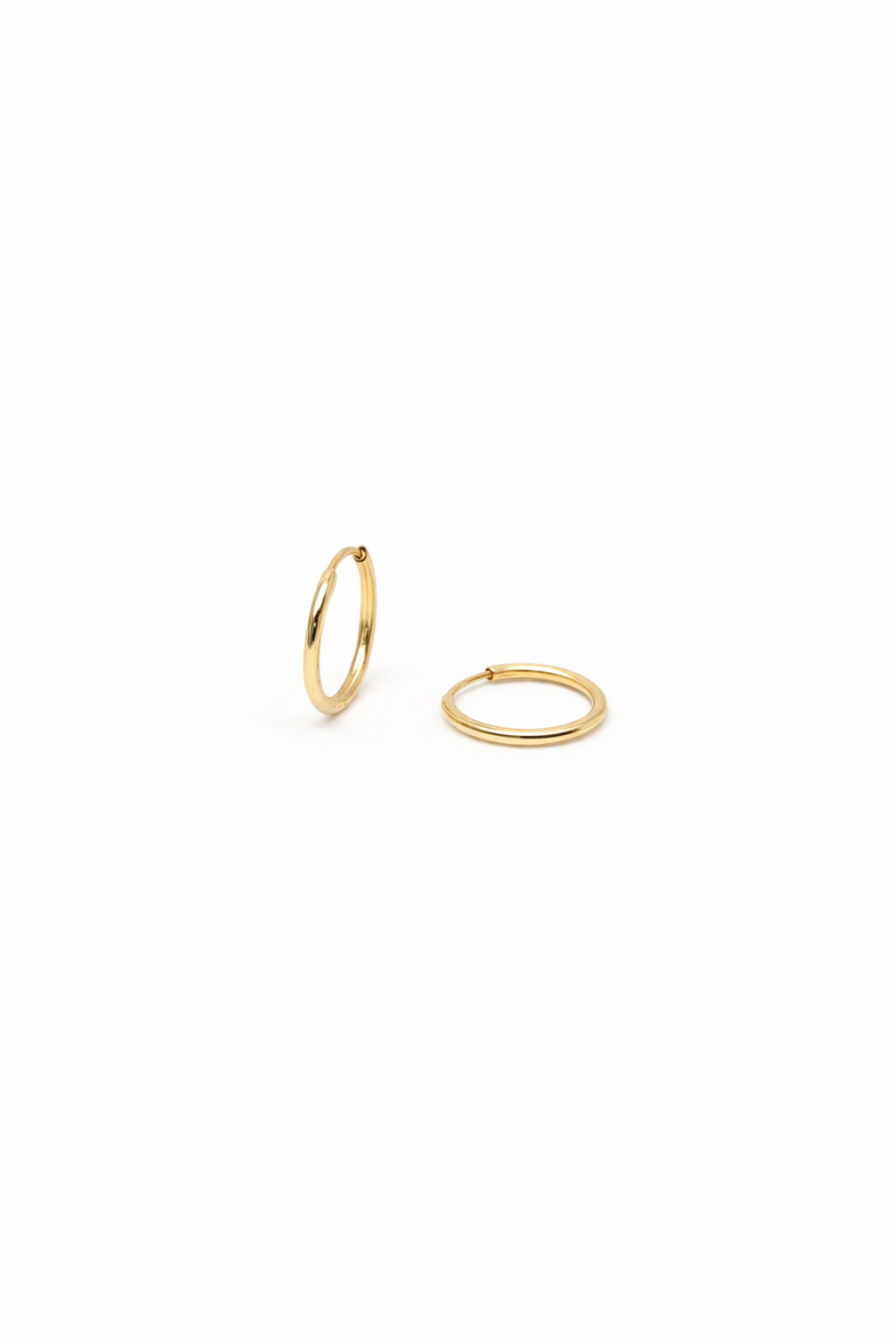 Náušnice Classic Hoop 1,2 cm, 14K zlato