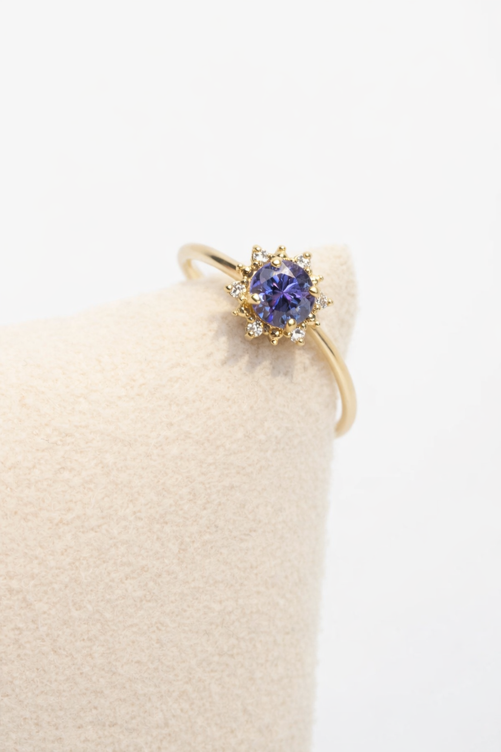 Prsteň Aurora Tanzanite Bloom , 14K zlato