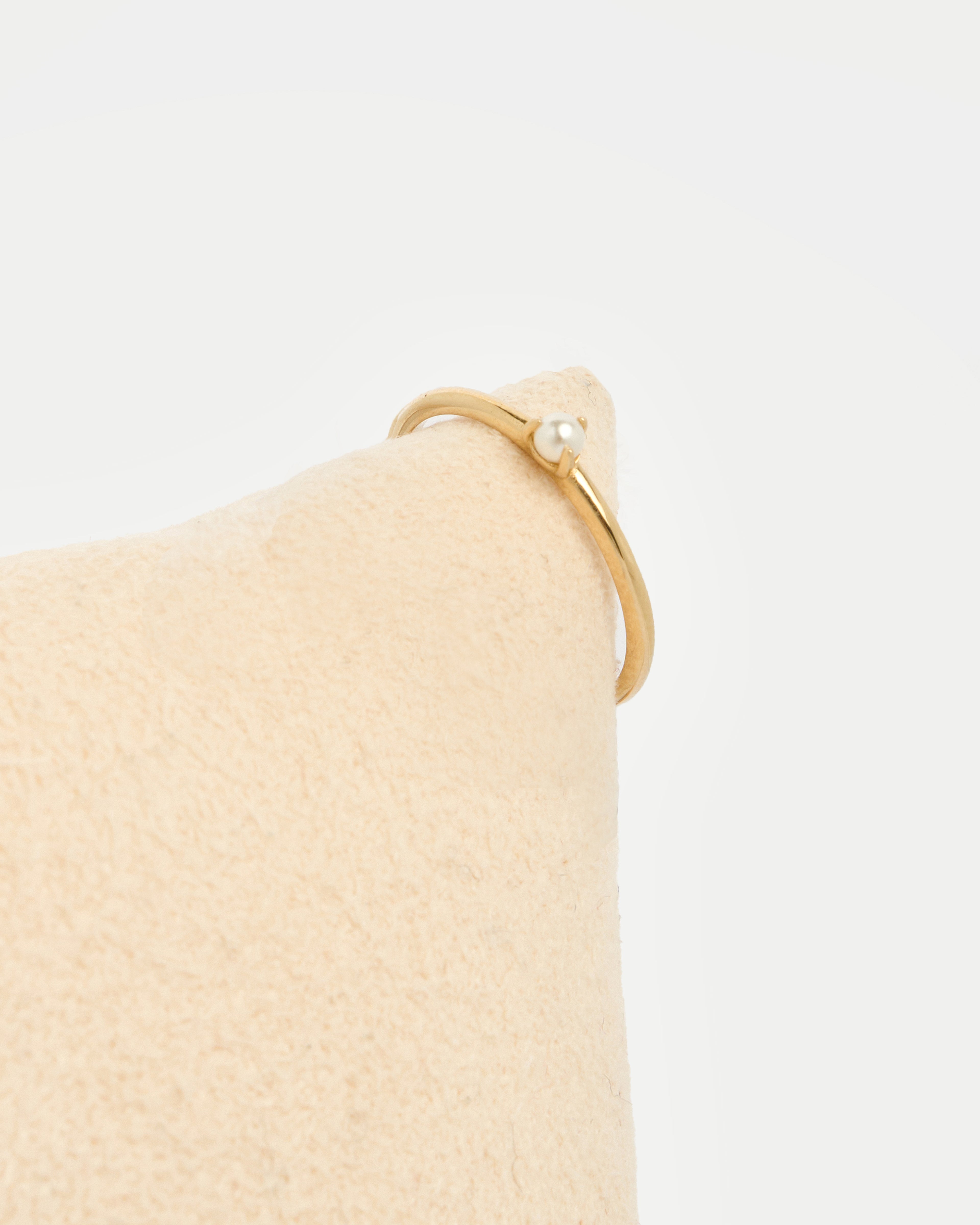 Prsteň Lunara Pearl, 14K zlato