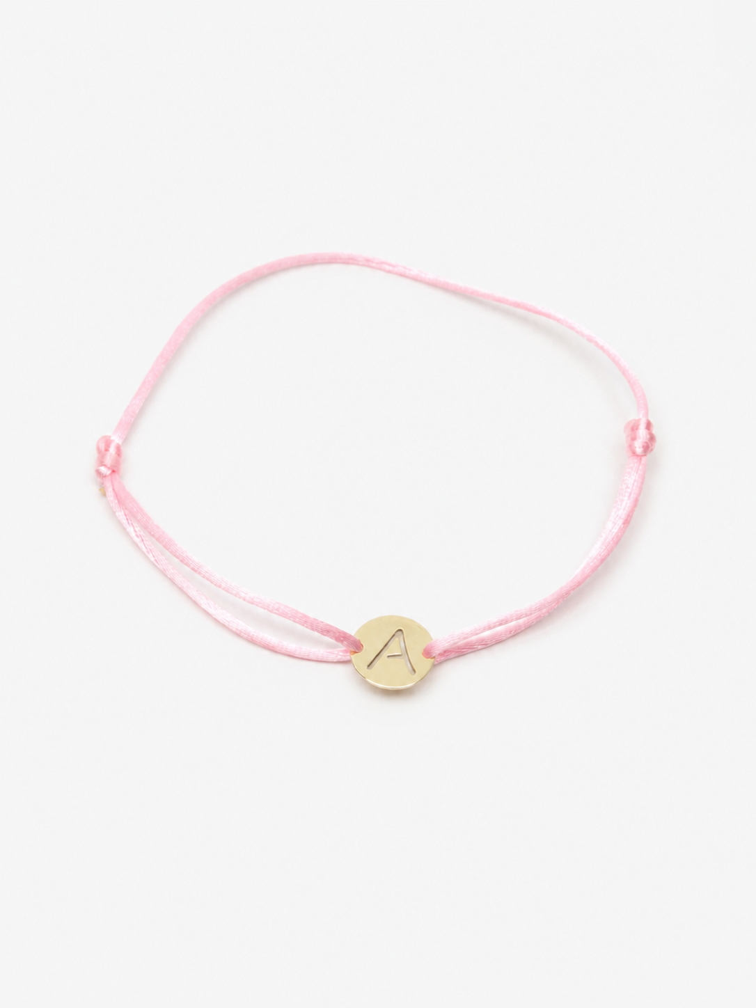 Atelier Cut-Out Letter Bracelet, 14K zlato