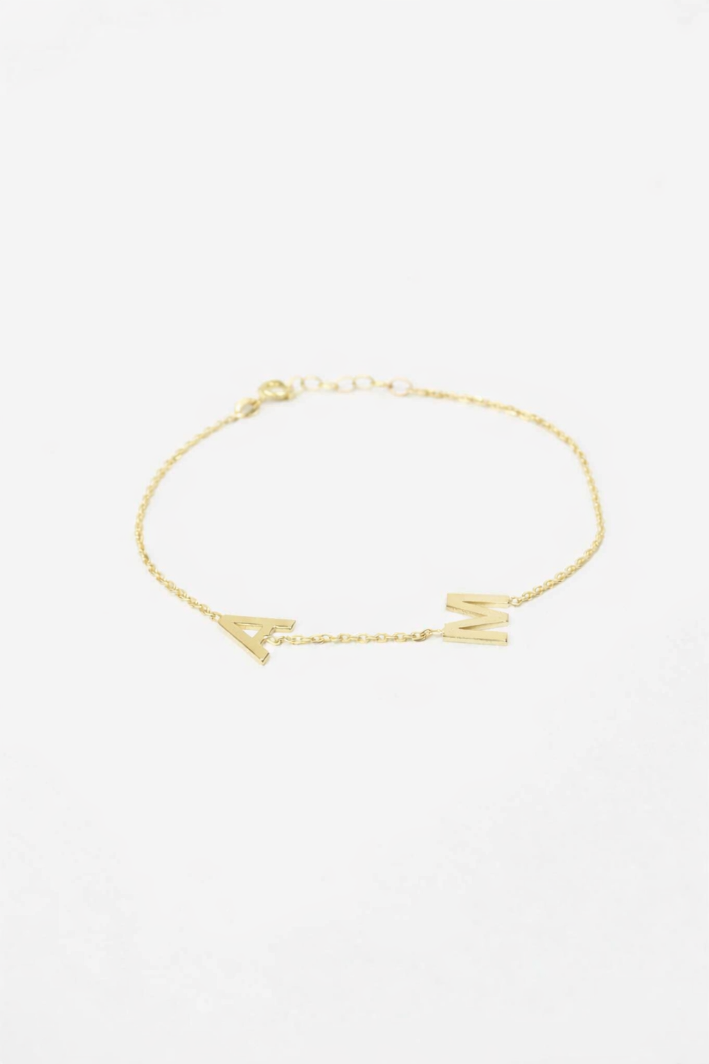 Atelier 2 - Initials Bracelet, 14K zlato