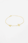 Atelier 2 - Initials Bracelet, 14K zlato