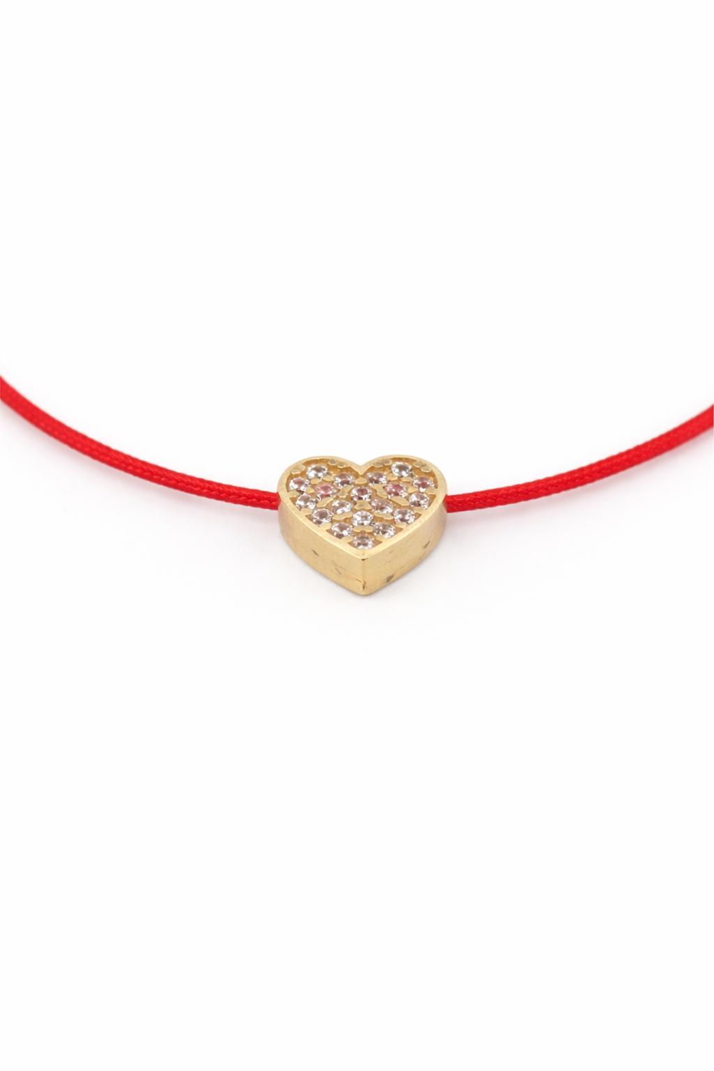 Atelier Heart Cord Bracelet, 14K zlato