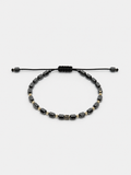 Zlatý šnúrkový náramok Éclipse Black, 14K zlato