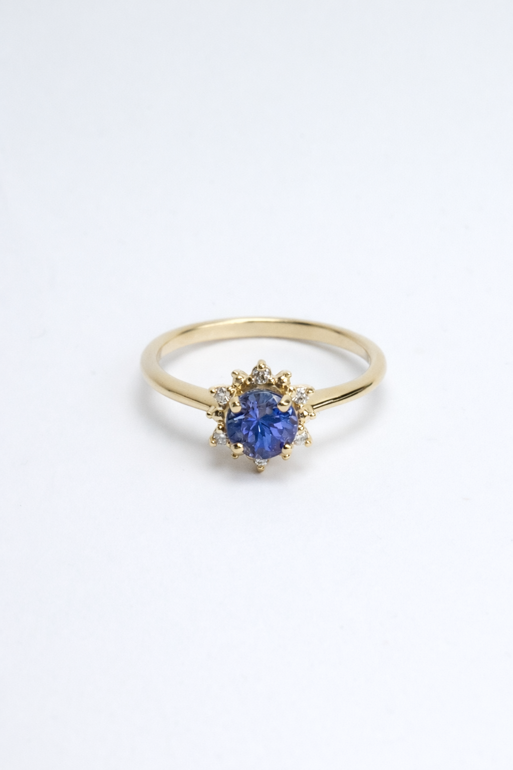 Prsteň Aurora Tanzanite Bloom , 14K zlato