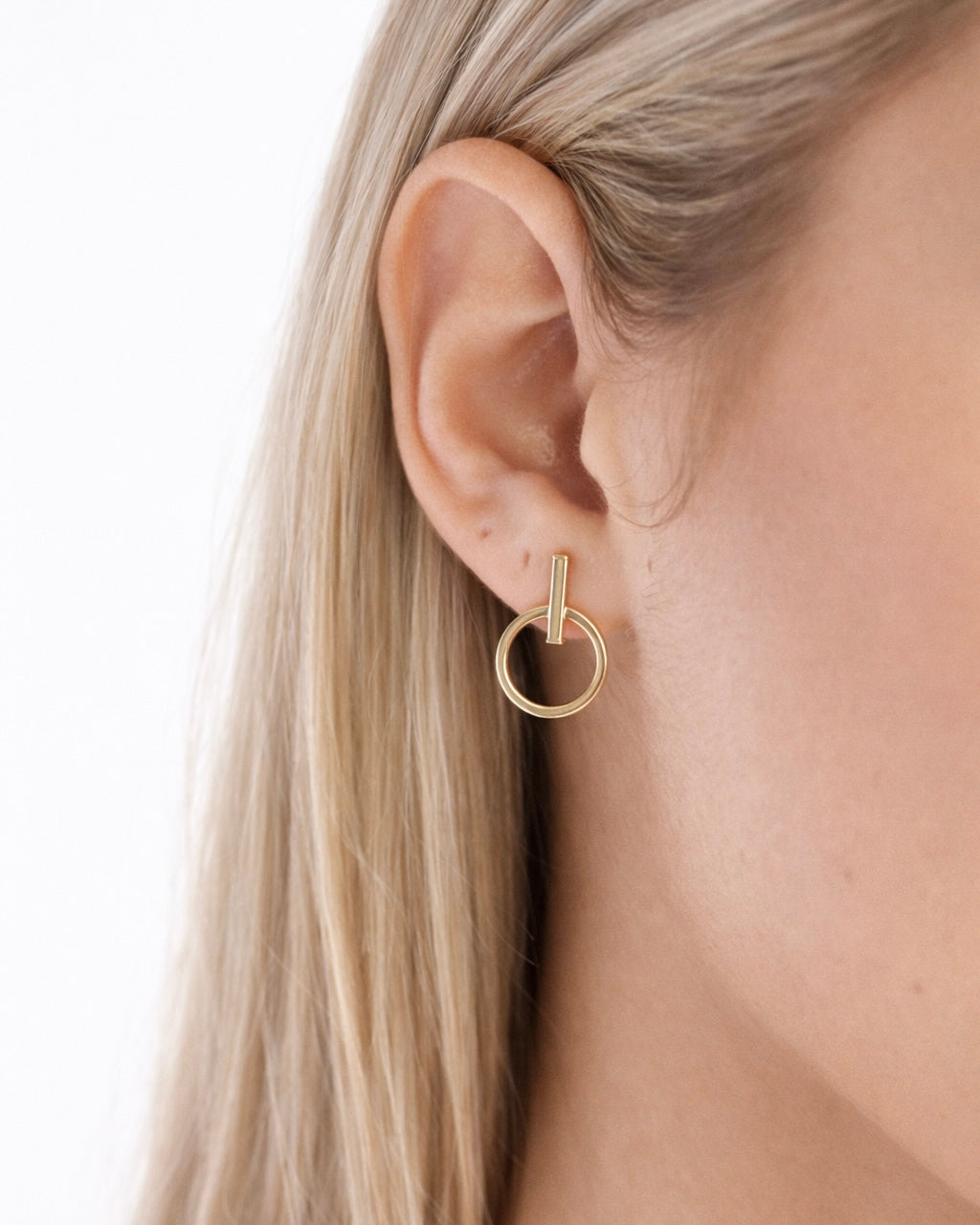 Napichovacie náušnice Orbis, 14K zlato