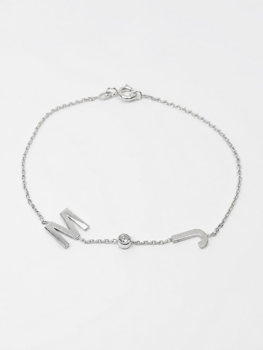 Atelier Duo Initial Bracelet, 14K zlato