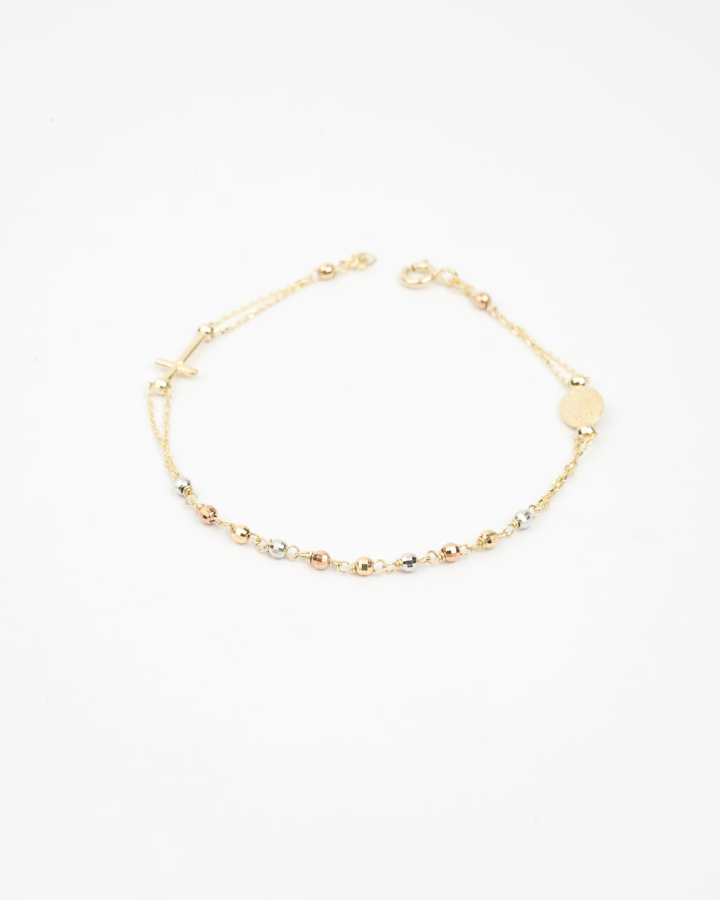 Náramok Rosario Tricolor, 14K zlato