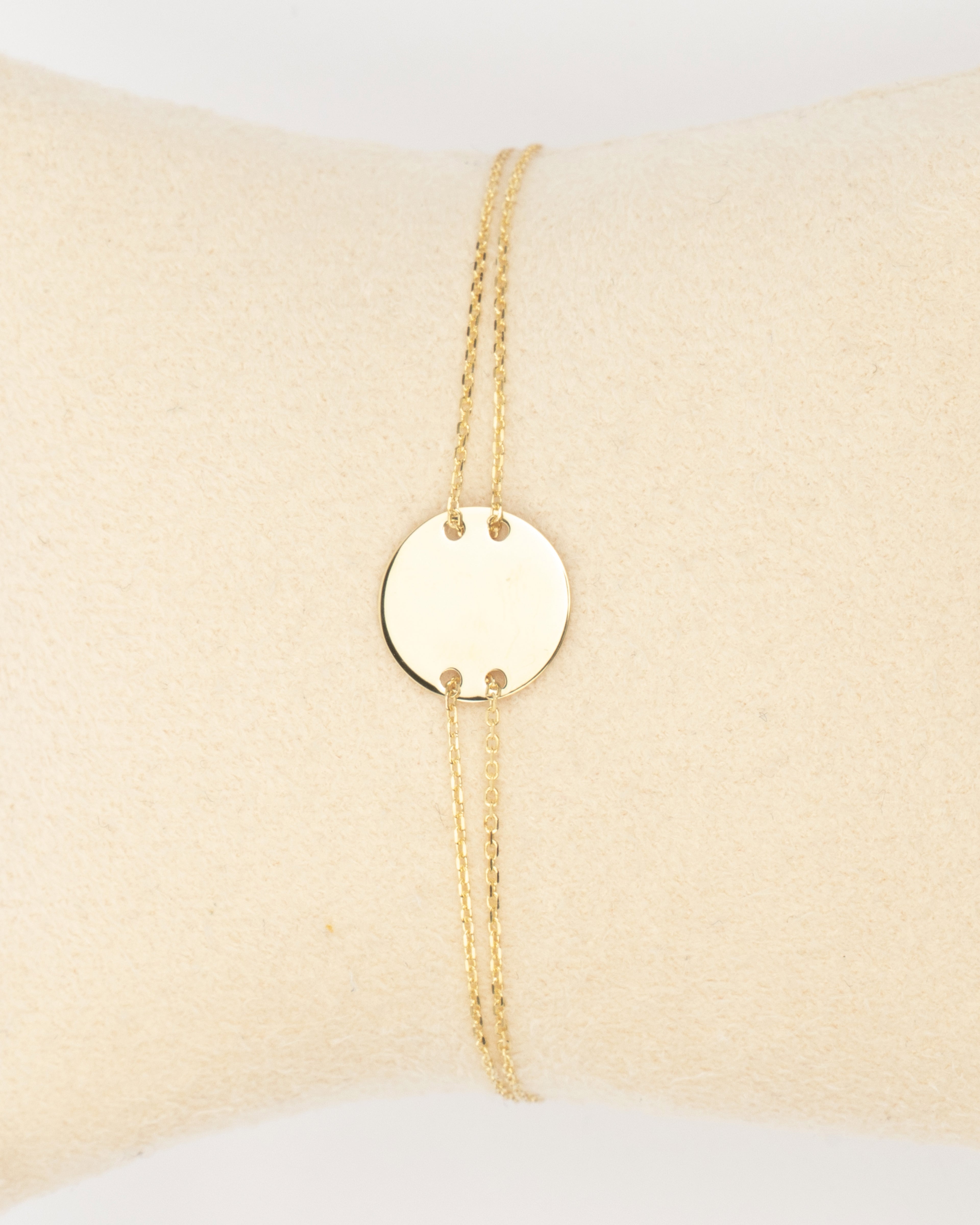 Náramok Luna Disc, 14K zlato