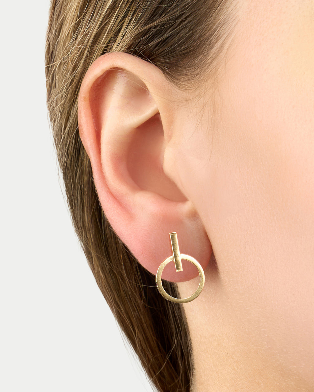 Napichovacie náušnice Orbis, 14K zlato