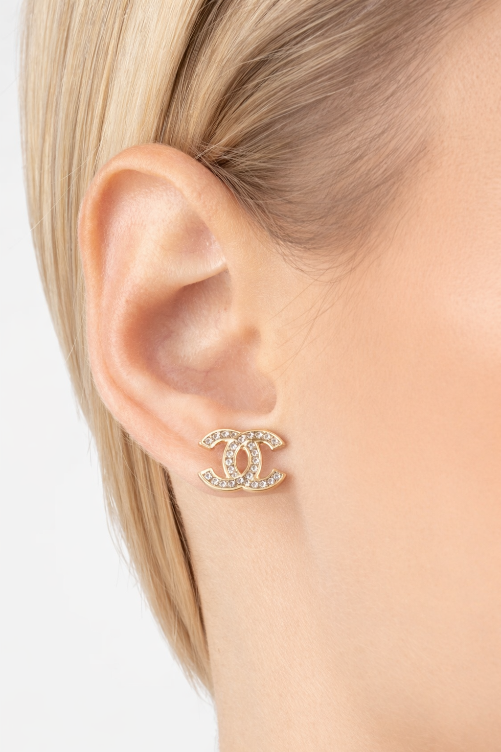 Napichovacie náušnice Étoile C Medium, 14K zlato