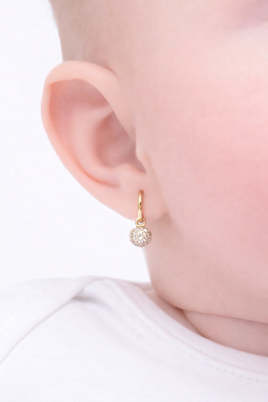 Náušnice Bella Sphere Mini, 14K zlato