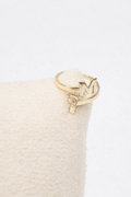 Atelier Footprint Initial Ring, 14K zlato