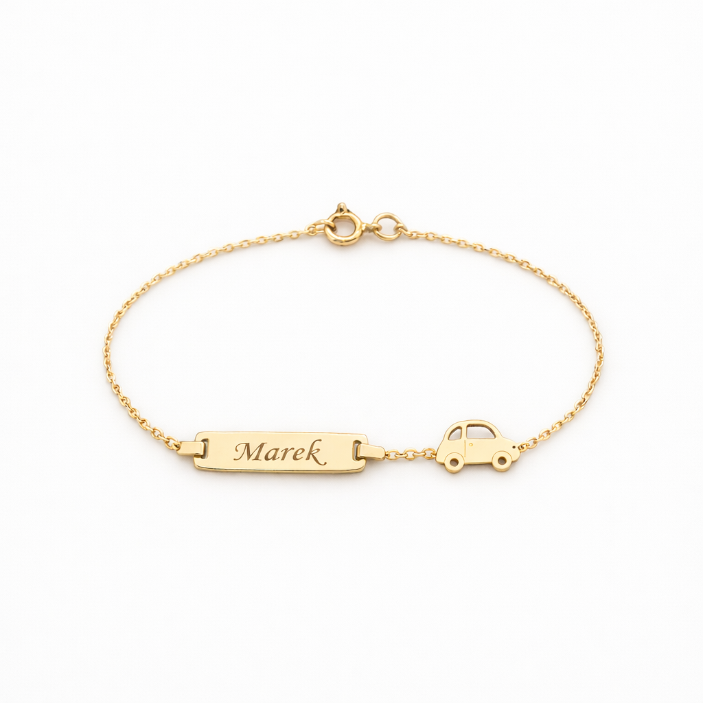 Atelier Baby Bracelet – Car Edition, 14K zlato