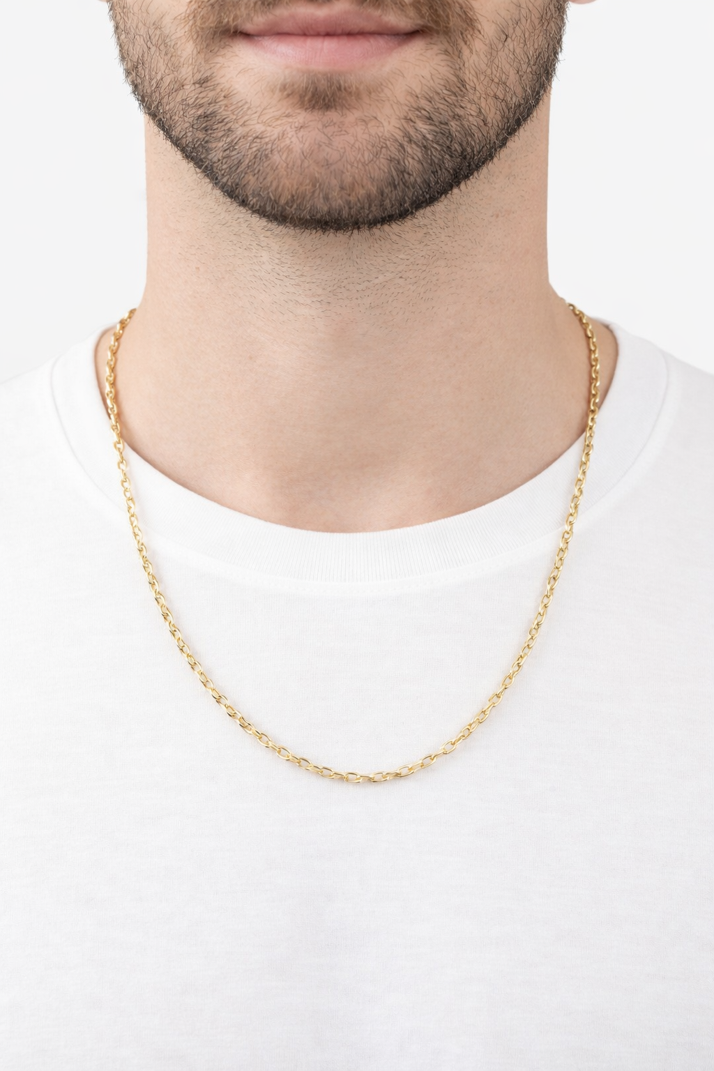 Ručne pílovaná retiazka Artis šírka 2,5mm , 14K zlato